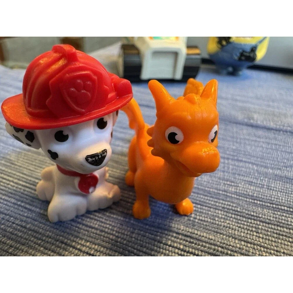 Toy Lot PAW Patrol Everest Sonic Minion Paw Patrol Marshall Dragon Figures Mixed